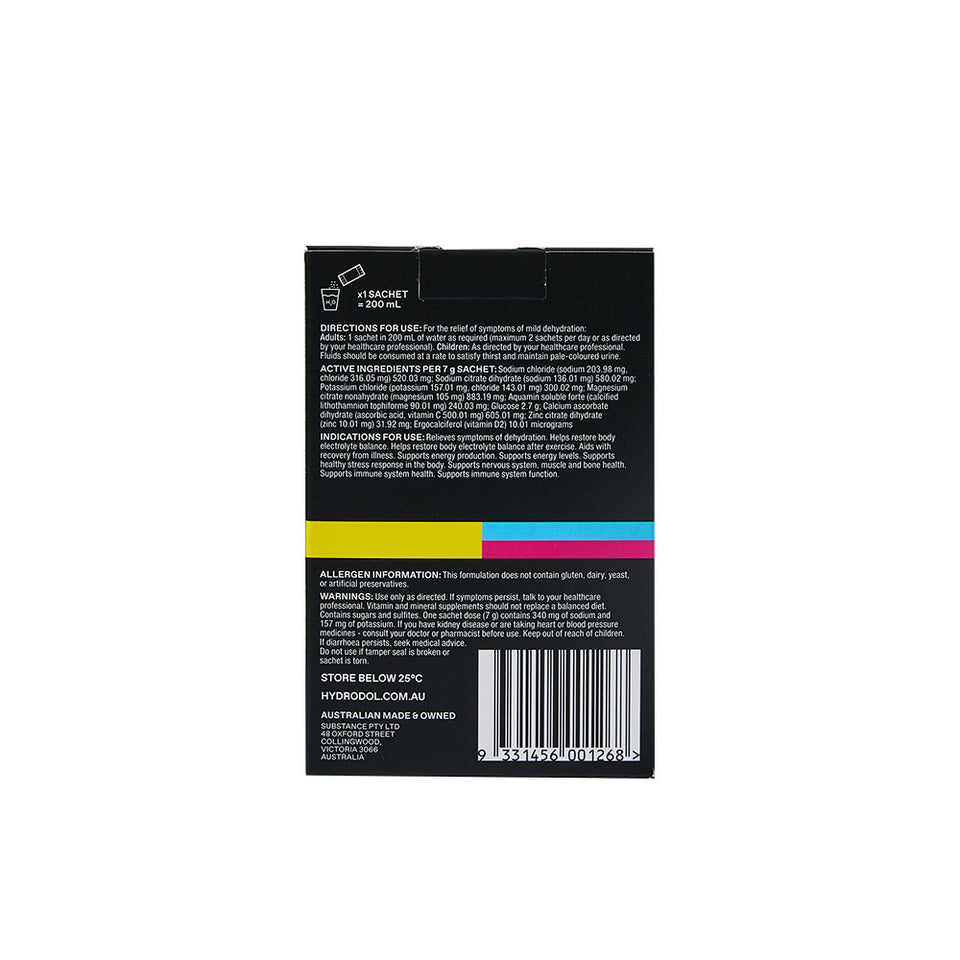 HYDRODOL REHYDRATION X IMMUNE POWDER 10PK