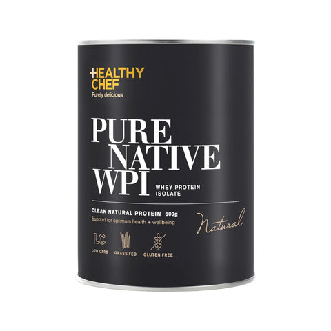 The Healthy Chef Pure Native Wpi Whey Protein Isolate Natural 600g