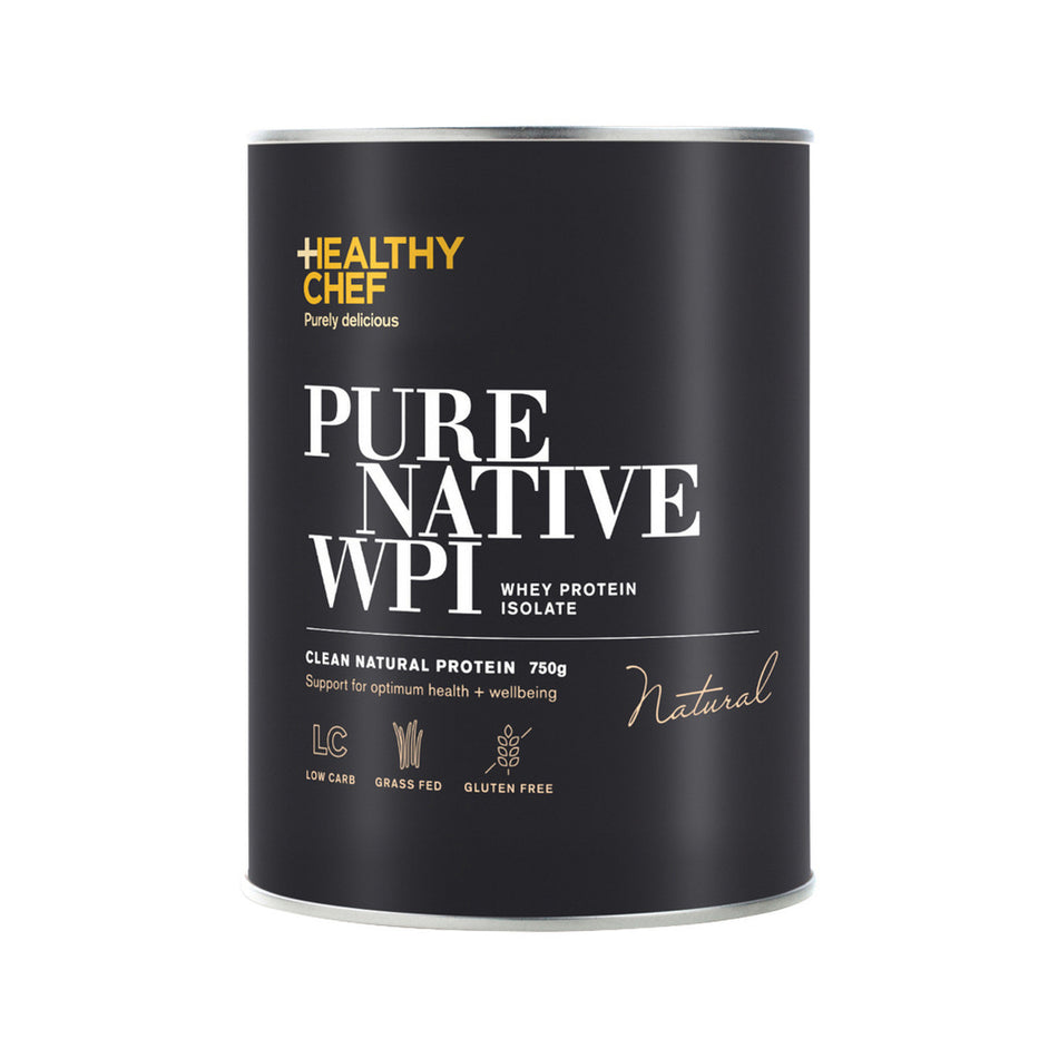 The Healthy Chef Pure Native WPI Whey Protein Isolate Natural 750g