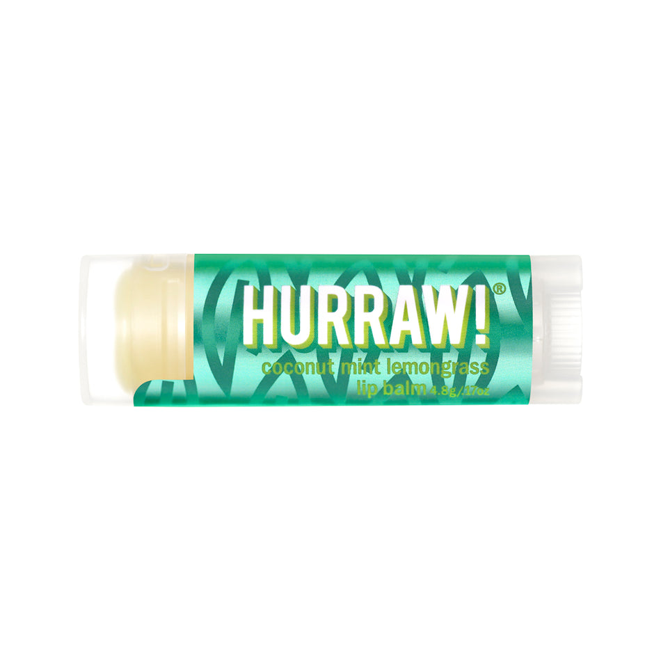Hurraw! Organic Lip Balm Coconut Mint Lemongrass 4.8GM