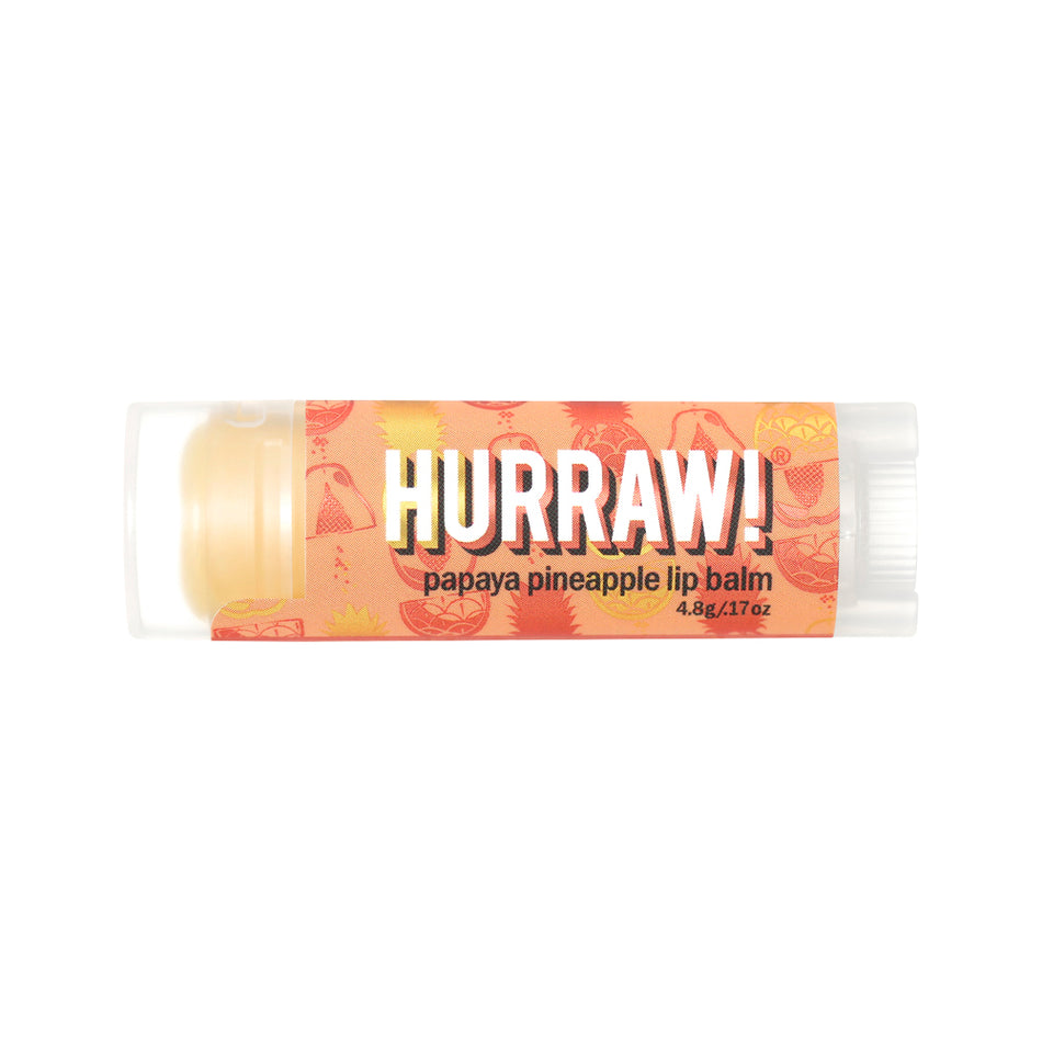 Hurraw! Organic Lip Balm Papaya Pineapple 4.8 GM