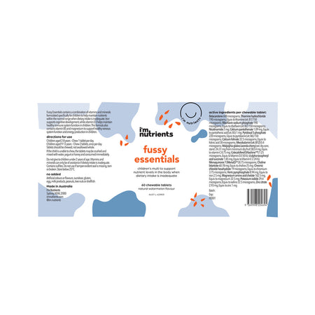 I'm Nutrients Fussy Essentials Chewable Watermelon 60t