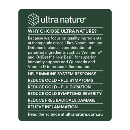 Ultra Nature Immune Defence 60 Tablets