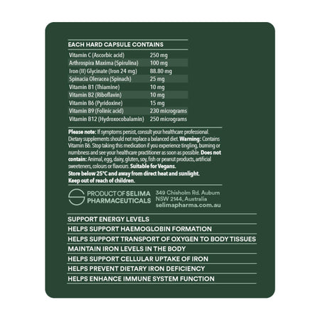 Ultra Nature Iron Advanced 30 Capsules