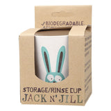JACK N' JILL Storage/Rinse Cup Bunny - Biodegradable 1