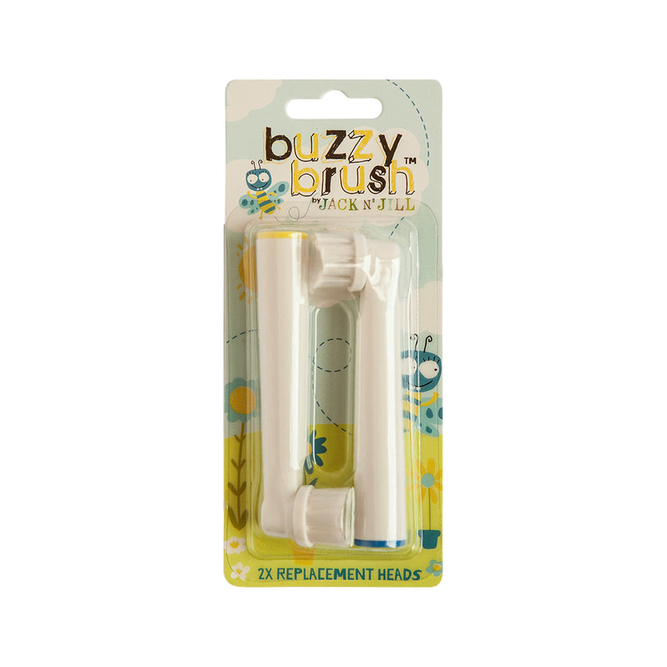JACK N' JILL Replacement Heads Buzzy Brush (Twin Pack) 2