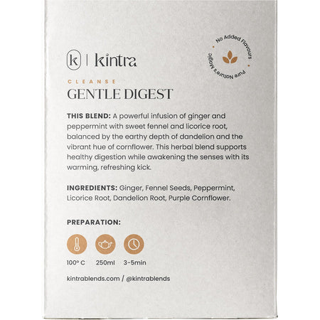Kintra Foods Herbal Tea Bags Gentle Digest 25pk