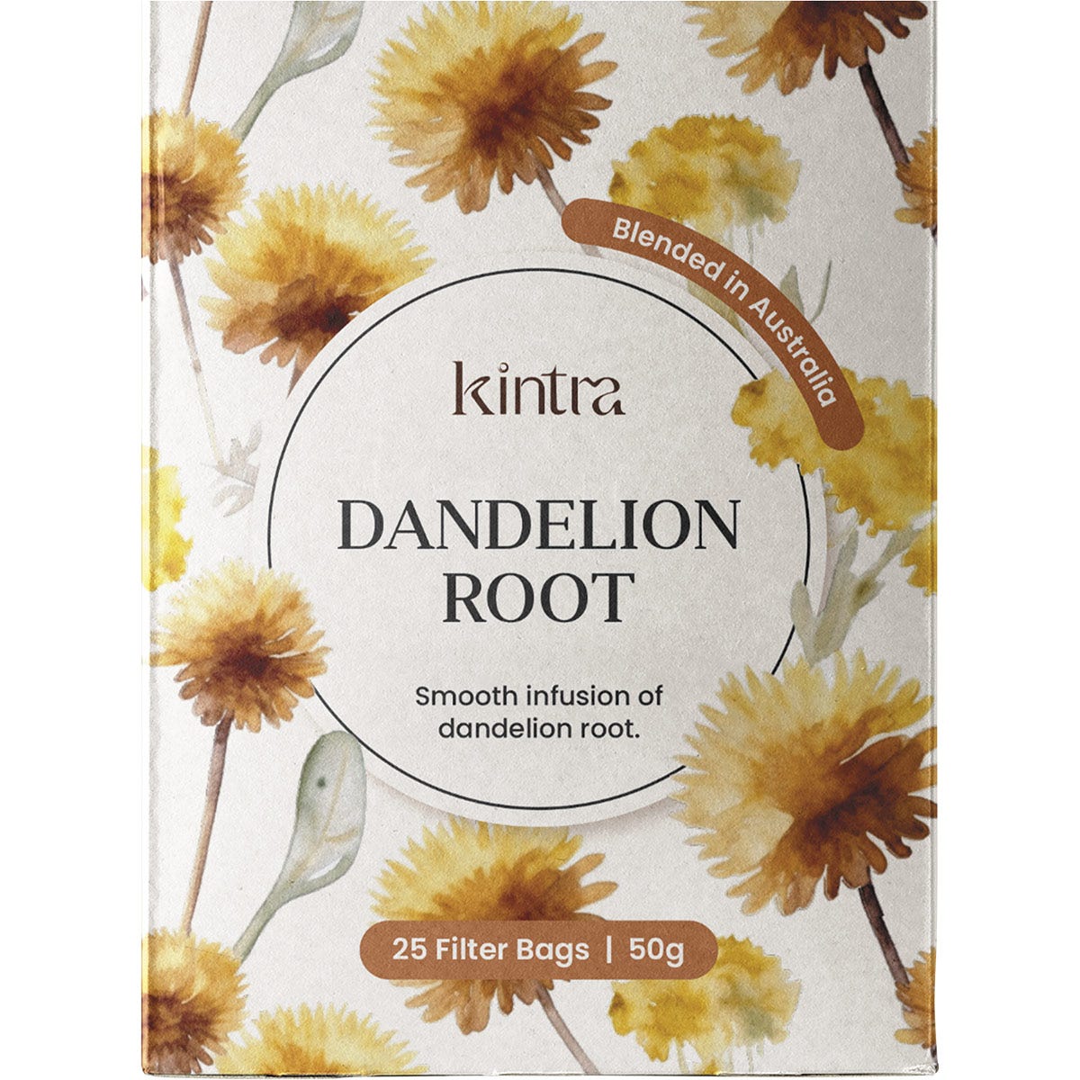 Kintra Foods Herbal Tea Bags Dandelion Root 25pk
