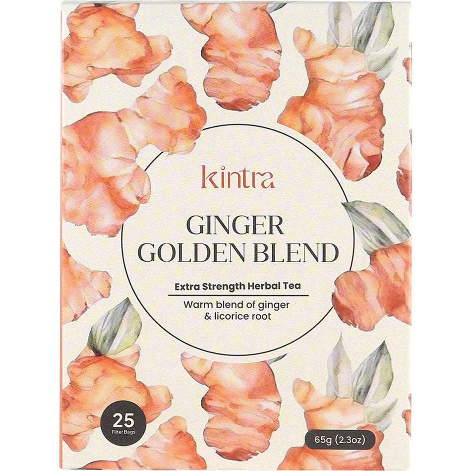 KINTRA FOODS Herbal Tea Bags Ginger Golden Blend 25