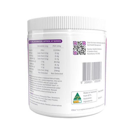 Kfibre Essential Gut Health Fibre Natural Berry Tub 103.4g