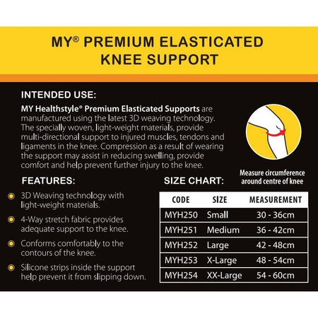 MY Premium Elasticated Knee Support Small