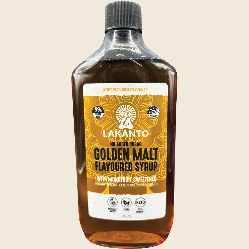 Lakanto Golden Malt Flavoured Syrup with Monkfruit Sweetener 360ml