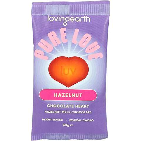 Loving Earth Hazelnut Mylk Chocolate with Raw Ashaninka Cacao 30g