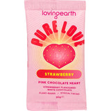 LOVING EARTH Strawberry White Chocolate Heart 16x30g