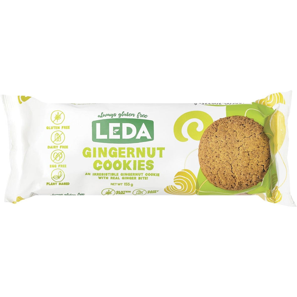 Leda Gingernut Cookie 155g (Pack of 8)
