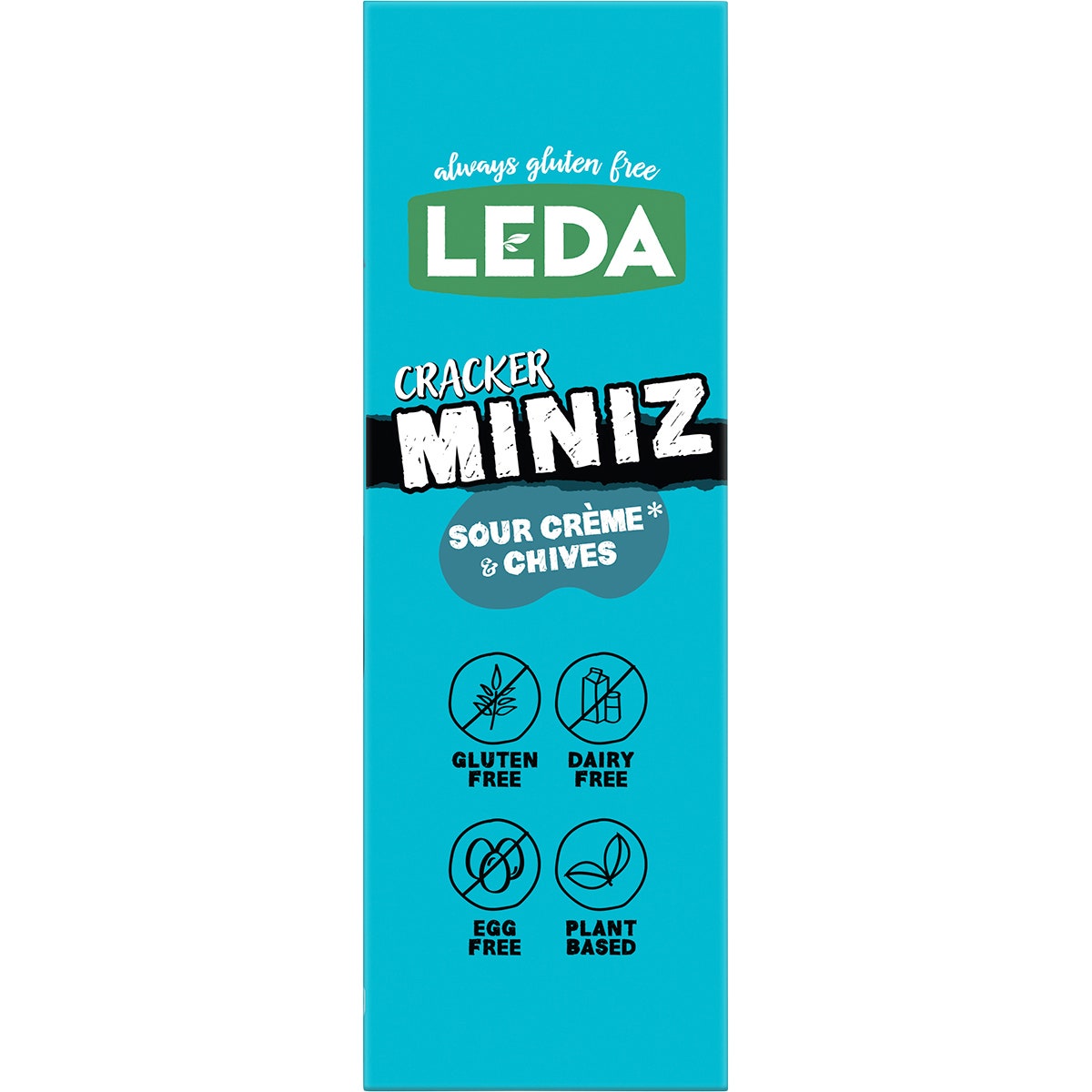 LEDA Cracker Miniz Sour Crème & Chives 6x150g