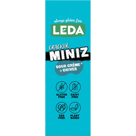 LEDA Cracker Miniz Sour Crème & Chives 6x150g