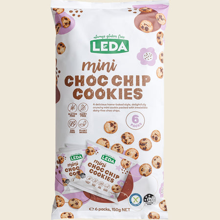Leda Mini Choc Chip Cookies 6 Pack 6x150g