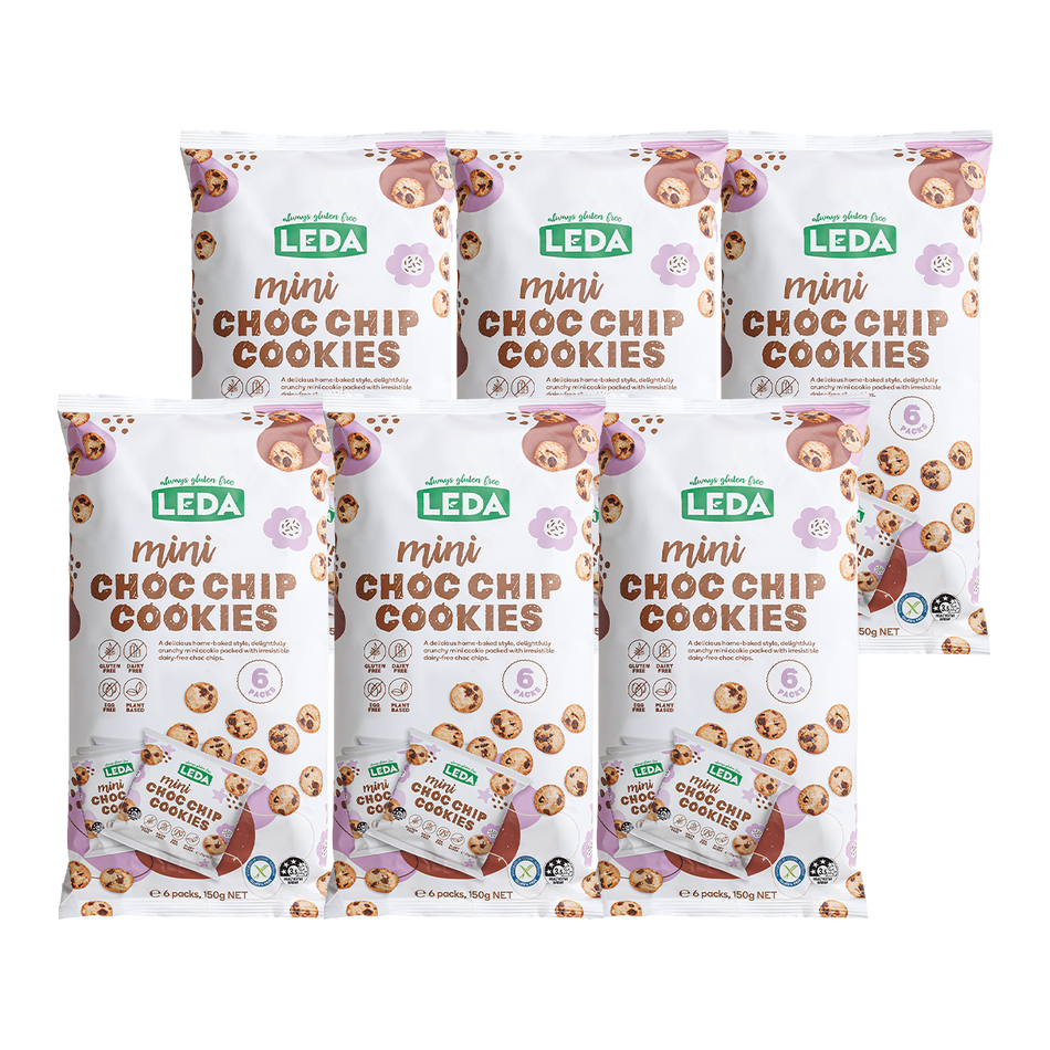 Leda Mini Choc Chip Cookies 150g x 6 Pack