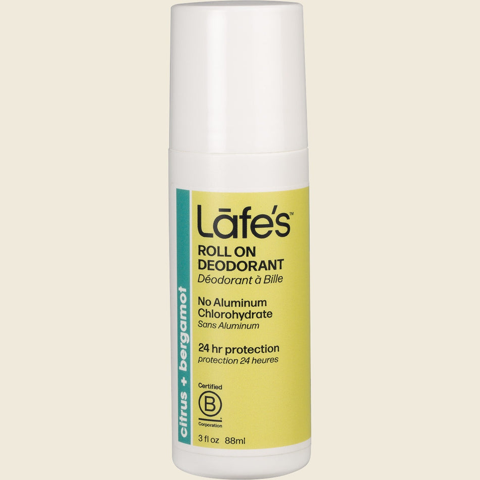 Lafe's Roll On Deodorant Citrus + Bergamot 88ml
