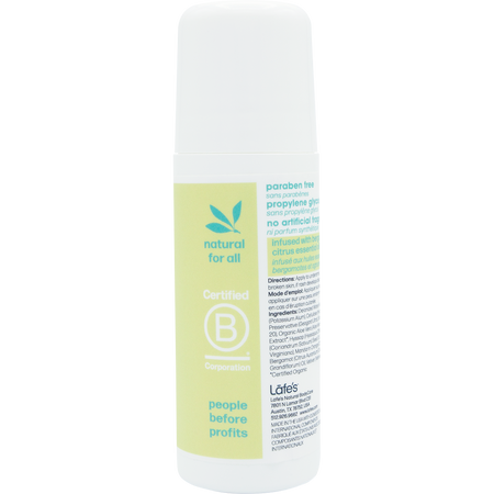 Lafe's Roll On Deodorant Citrus + Bergamot 88ml
