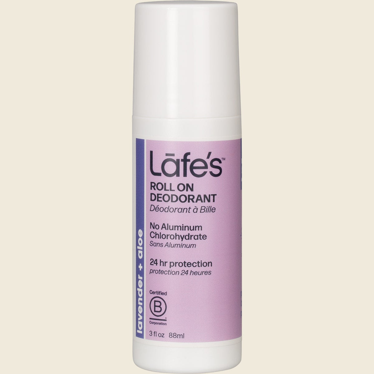 Lafe's Roll On Deodorant Lavender + Aloe 88ml