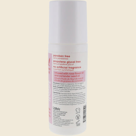 Lafe's Roll On Deodorant Rose + Coriander 88ml