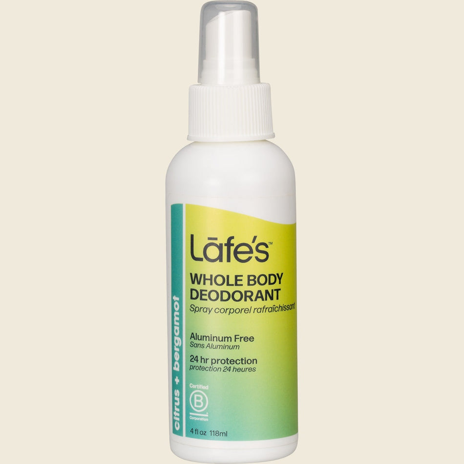 Lafe's Whole Body Deodorant Citrus + Bergamot 118ml