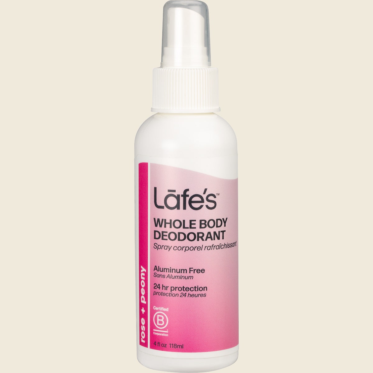 Lafe's Whole Body Deodorant Rose + Peony 118ml