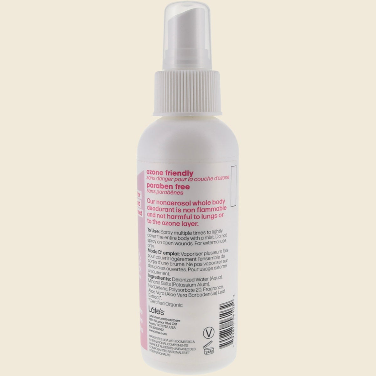 Lafe's Whole Body Deodorant Rose + Peony 118ml