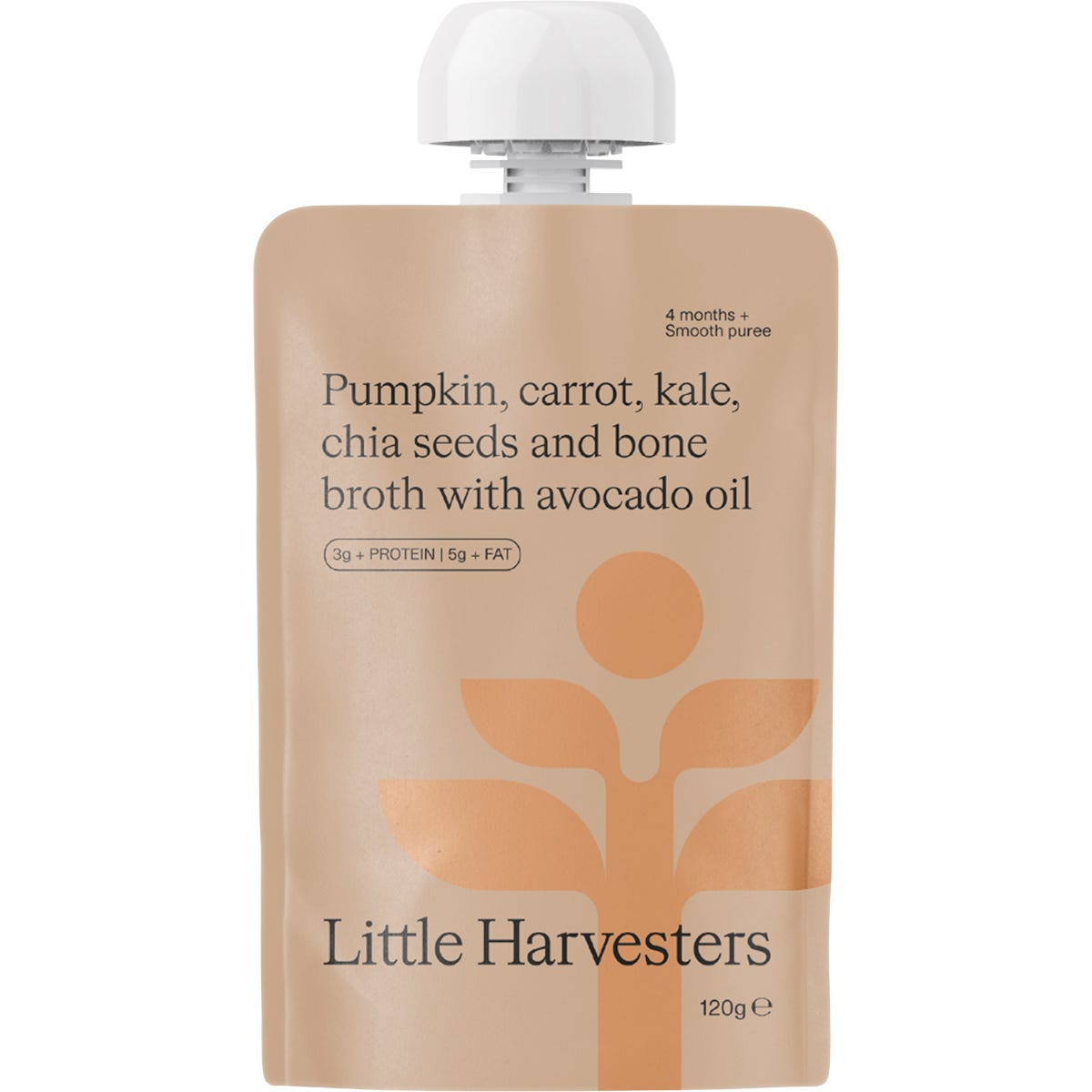 Little Harvesters Pumpkin, Carrot, Kale, Chia Seed & Bone Broth 6x120g