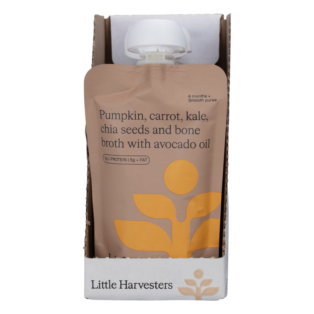 Little Harvesters Pumpkin, Carrot, Kale, Chia Seed & Bone Broth 6x120g