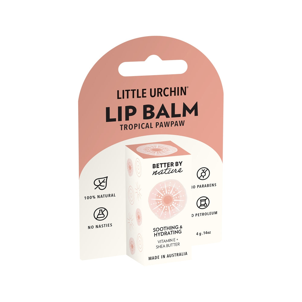 Little Urchin Lip Balm Tropical Pawpaw 4g
