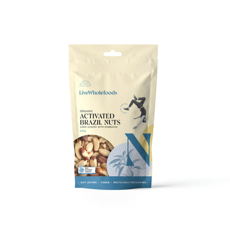 Live Wholefoods Organic Activated Brazils 600g