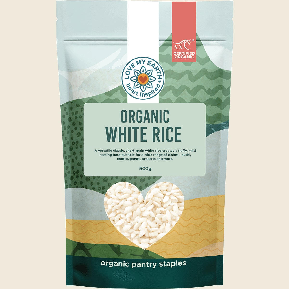 Love My Earth Organic White Rice 500g