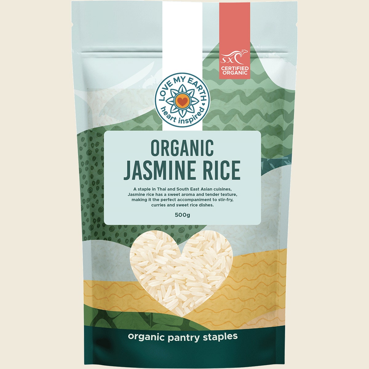 Love My Earth Organic Jasmine Rice 500g