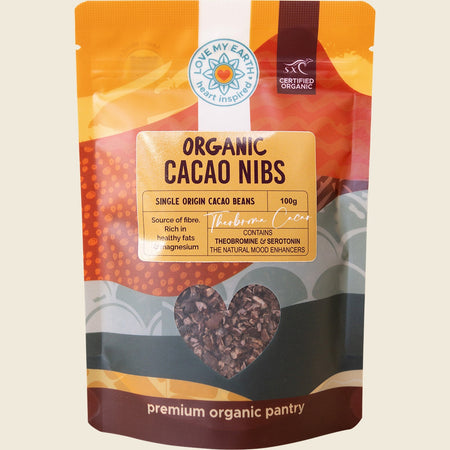 Love My Earth Organic Cacao Nibs 100g