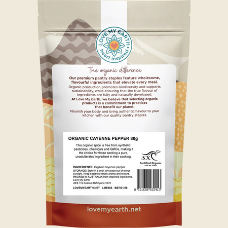 Love My Earth Organic Cayenne Pepper 80g