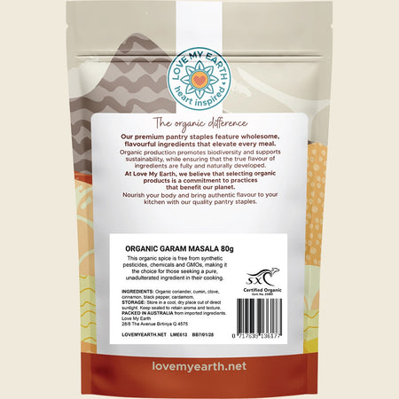 Love My Earth Organic Garam Masala 80g