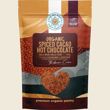 Love My Earth Organic Spiced Cacao Hot Chocolate 225g