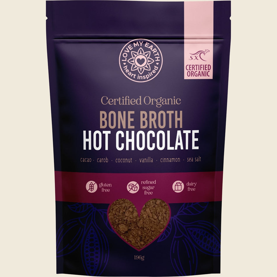 Love My Earth Organic Bone Broth Hot Chocolate 196g