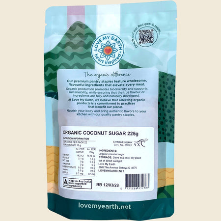 Love My Earth Organic Coconut Sugar 225g