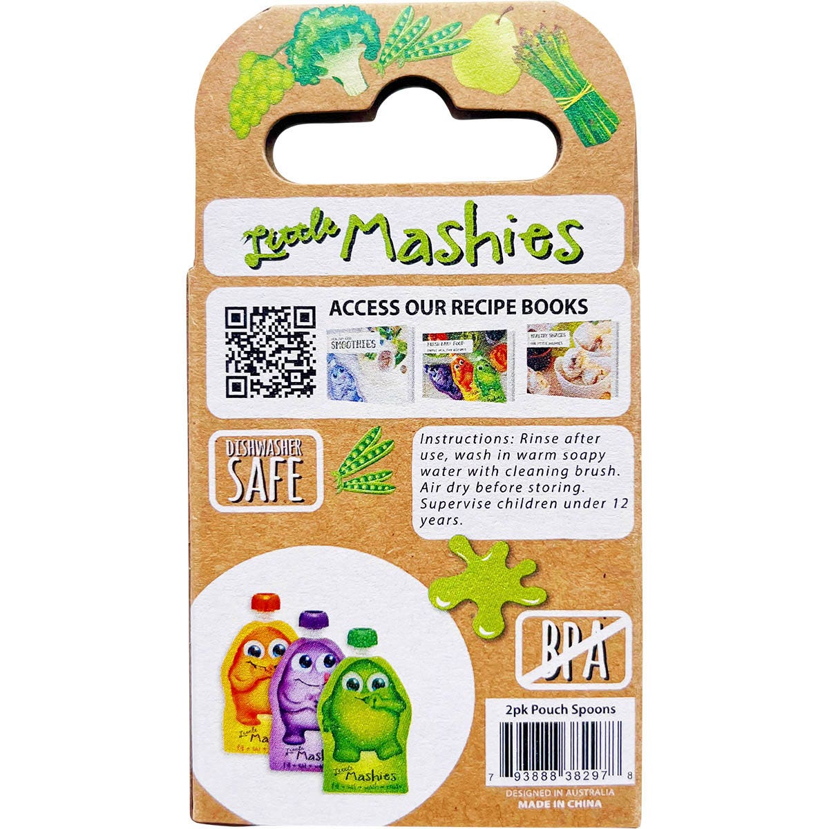 Little Mashies Universal Pouch Spoons 2pk