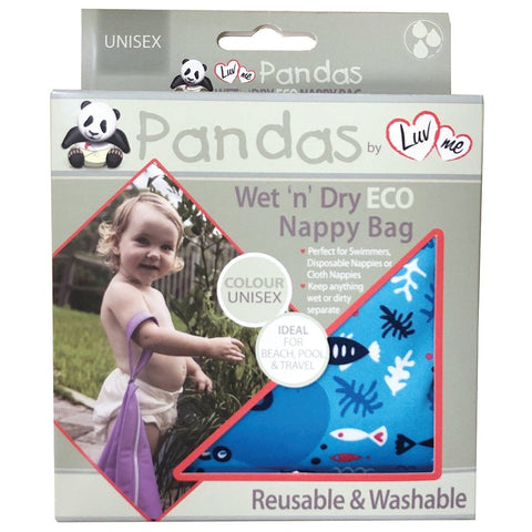 Pandas by Luvme Wet dry bag - Unisex Patterns Multi-Fit (Pack of 6)