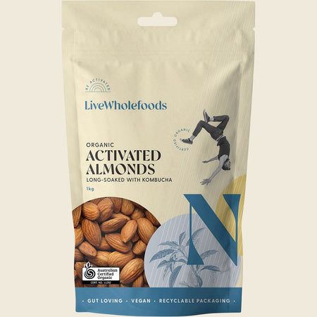 Live Wholefoods Organic Activated Almonds 1kg