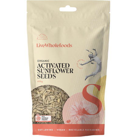 Live Wholefoods Organic Activated Sunflower Seeds 600g