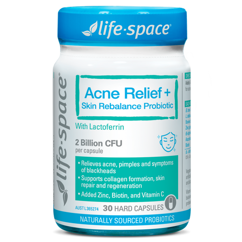 Life Space Acne Relief + Skin Rebalance 30 Capsules