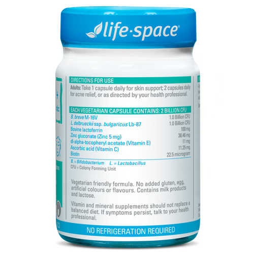 Life Space Acne Relief + Skin Rebalance 30 Capsules