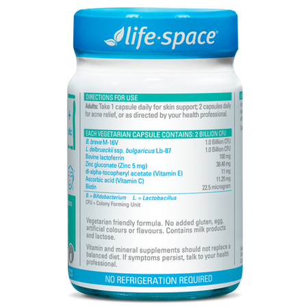 Life Space Acne Relief + Skin Rebalance 30 Capsules