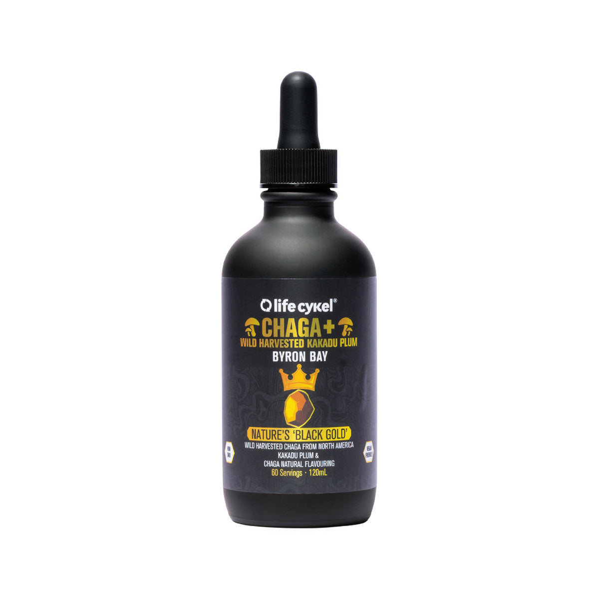 Life Cykel Chaga + Wild Harvested Kakadu Plum Nature's Black Gold 120ml